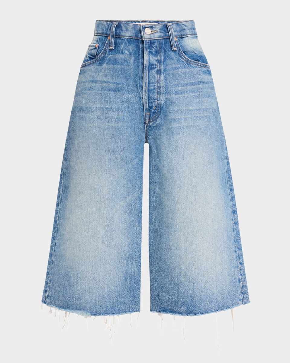 The Whole Lot Fray Denim Culottes